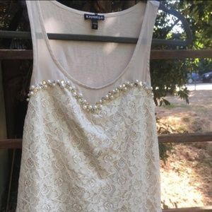 Express dressy lace tank